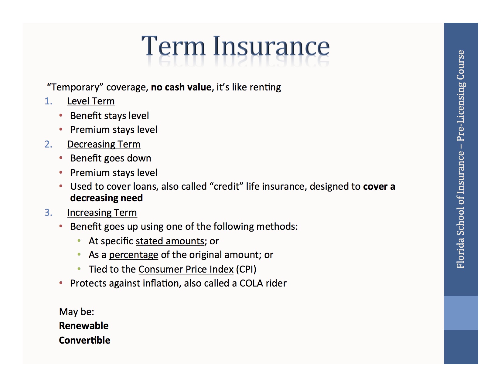 Elements of an Insurance Contract