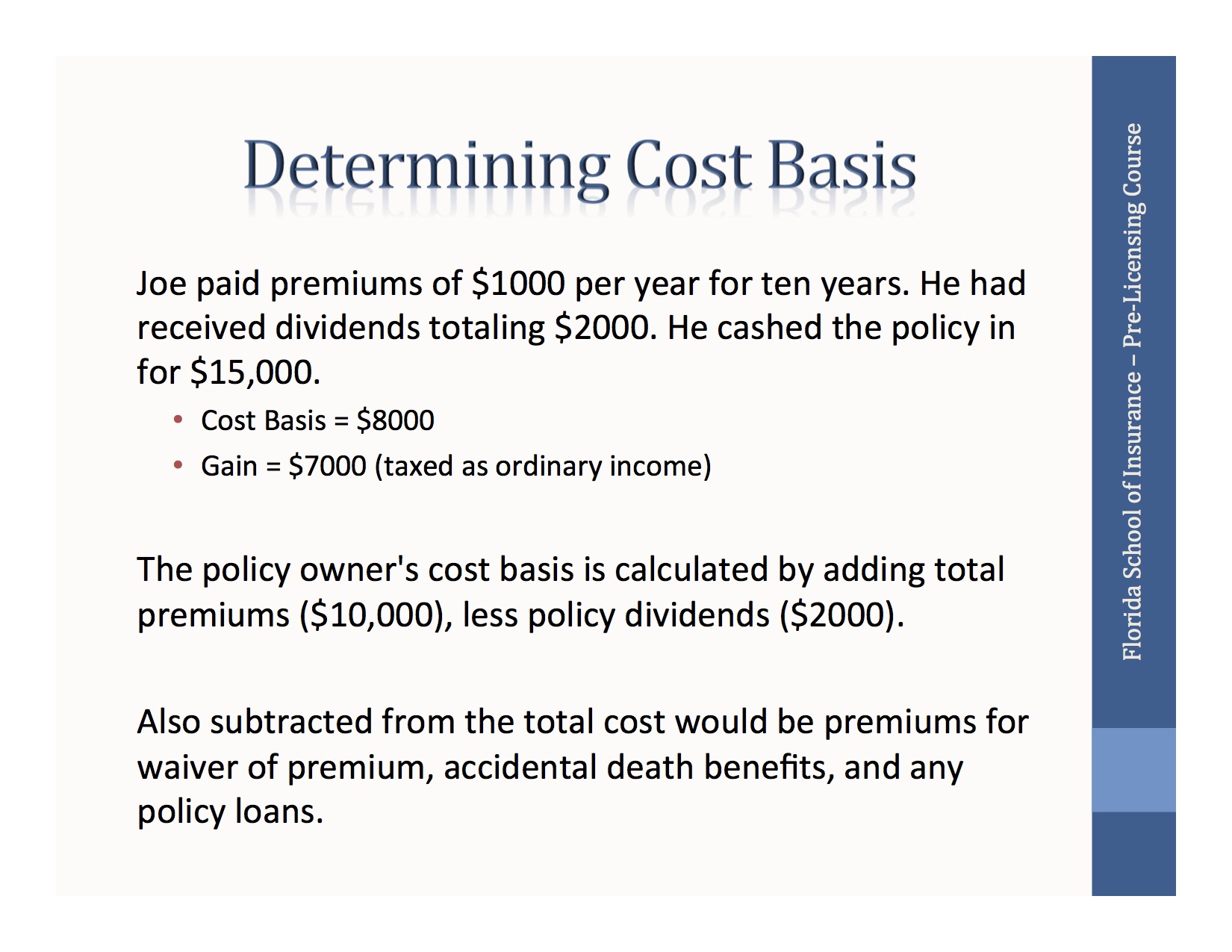 Determining Cost Basis