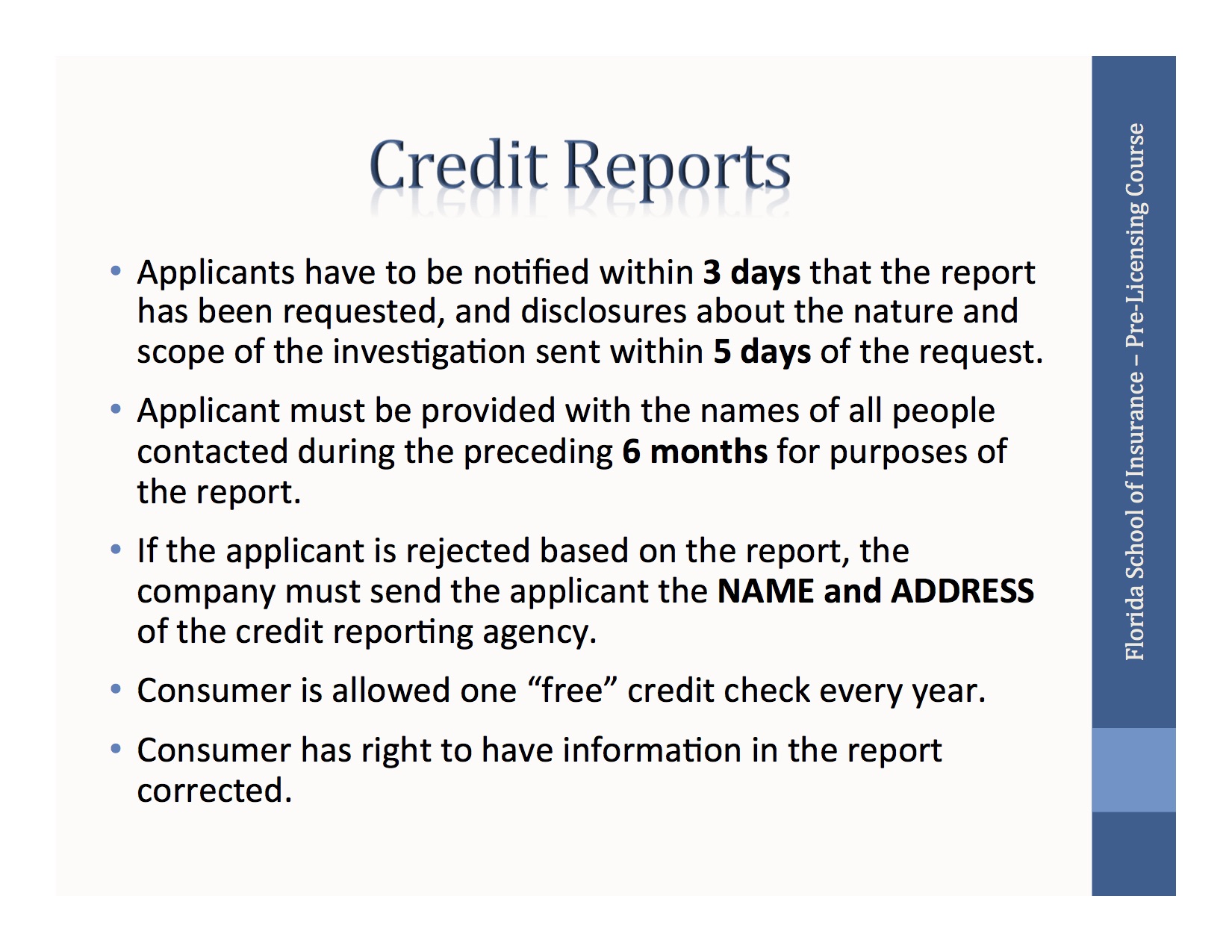 Credit Reports